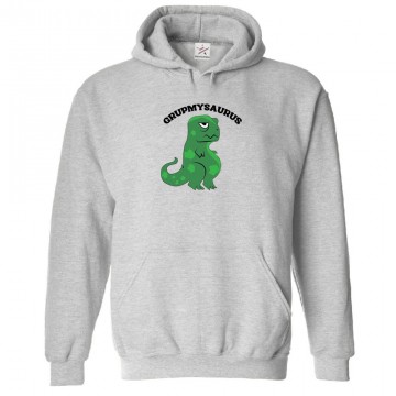 Grupmysaurus With Mini Dinosaur Unisex Kids and Adults Pullover Hoodie 									 									 									